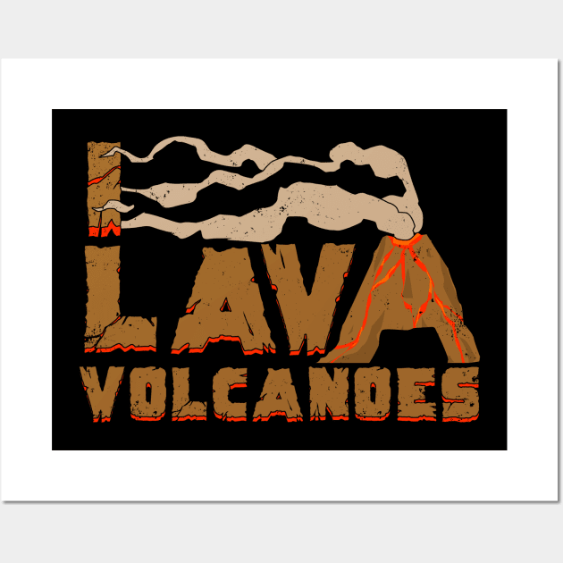 I Lava Volcanoes Volcanology Volcanologist Gift Wall Art by Dolde08